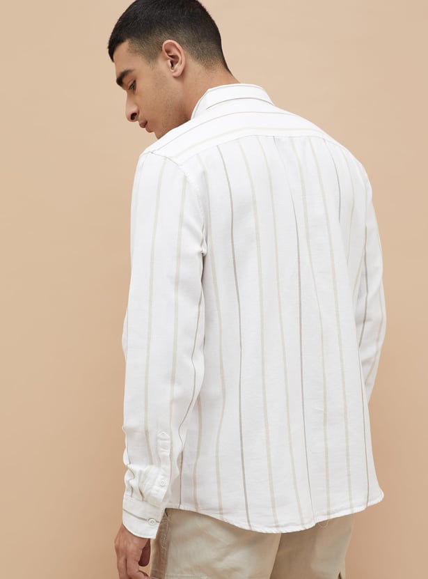 FAME FOREVER Striped Smart Fit Shirt