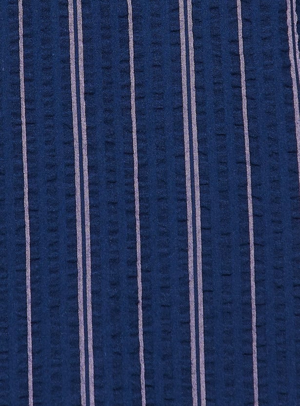 FAME FOREVER Striped Smart Fit Shirt