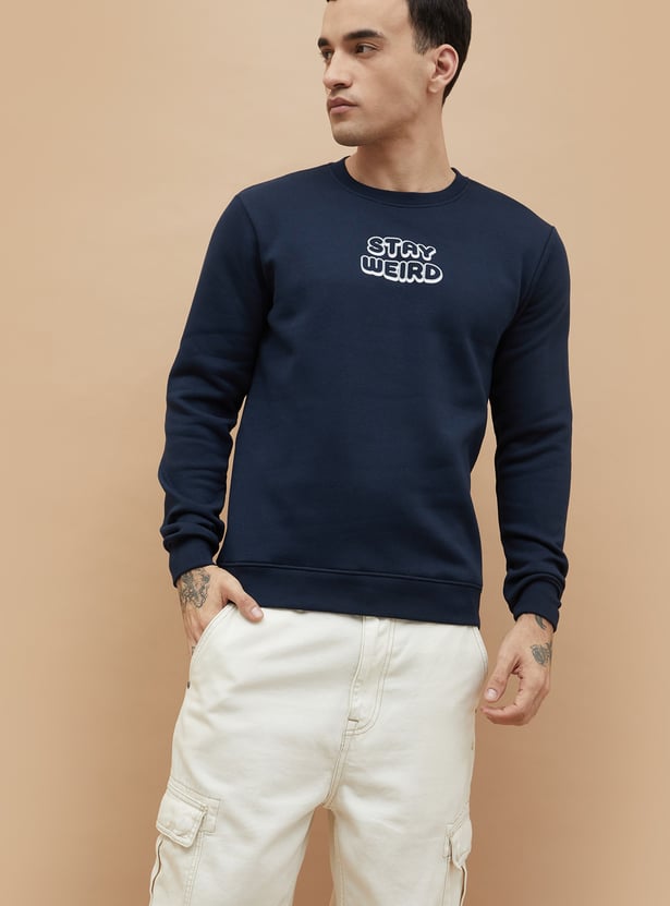 FAME FOREVER Typographic Print Sweatshirt