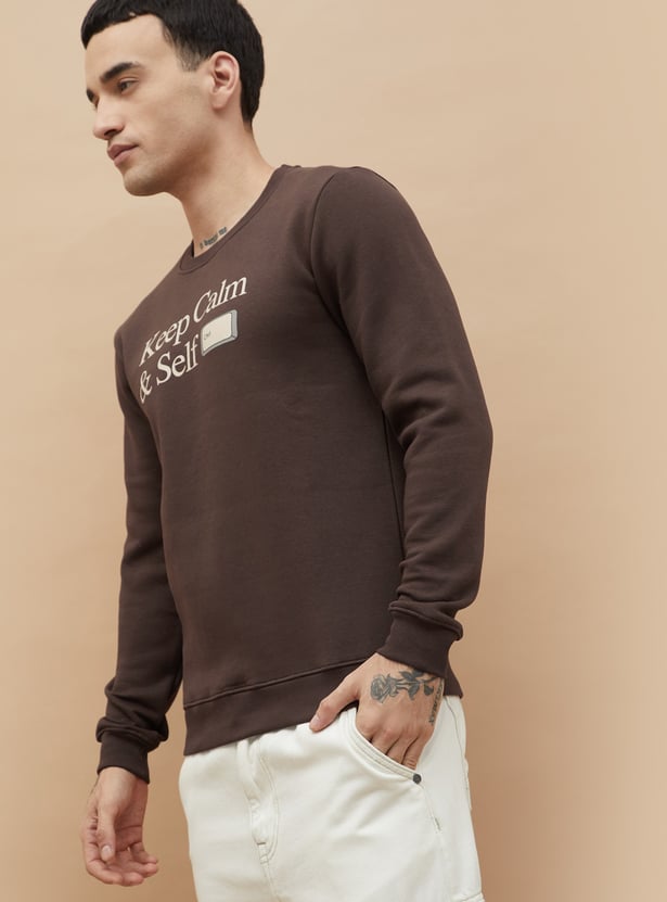 FAME FOREVER Typographic Print Sweatshirt