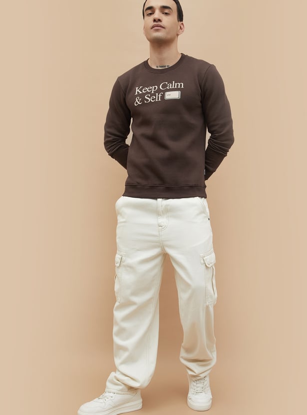 FAME FOREVER Typographic Print Sweatshirt