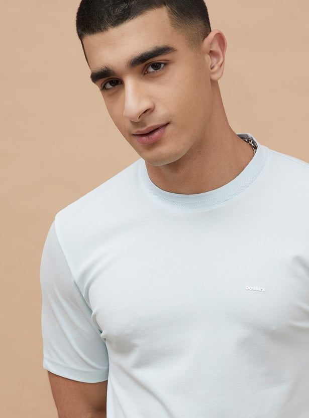 BOSSINI Solid Crew Neck T-shirt