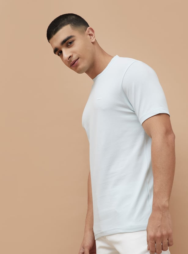 BOSSINI Solid Crew Neck T-shirt
