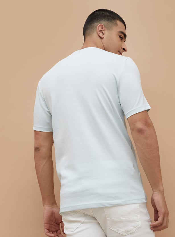BOSSINI Solid Crew Neck T-shirt