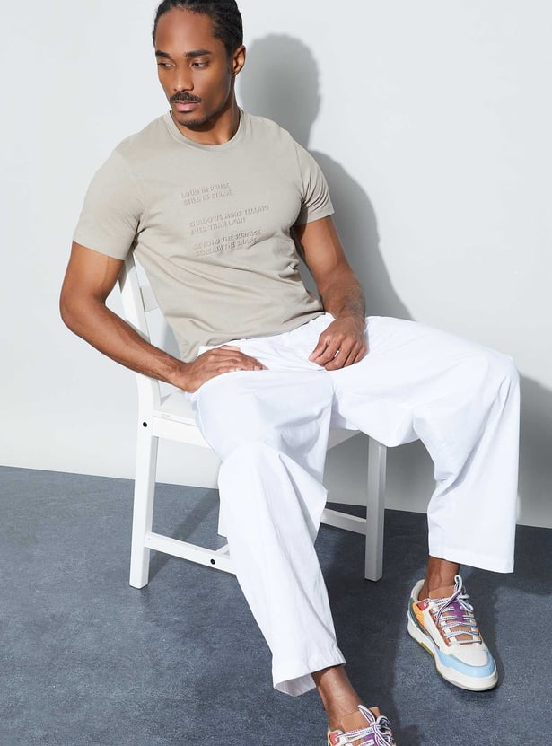 BOSSINI Embossed T-shirt