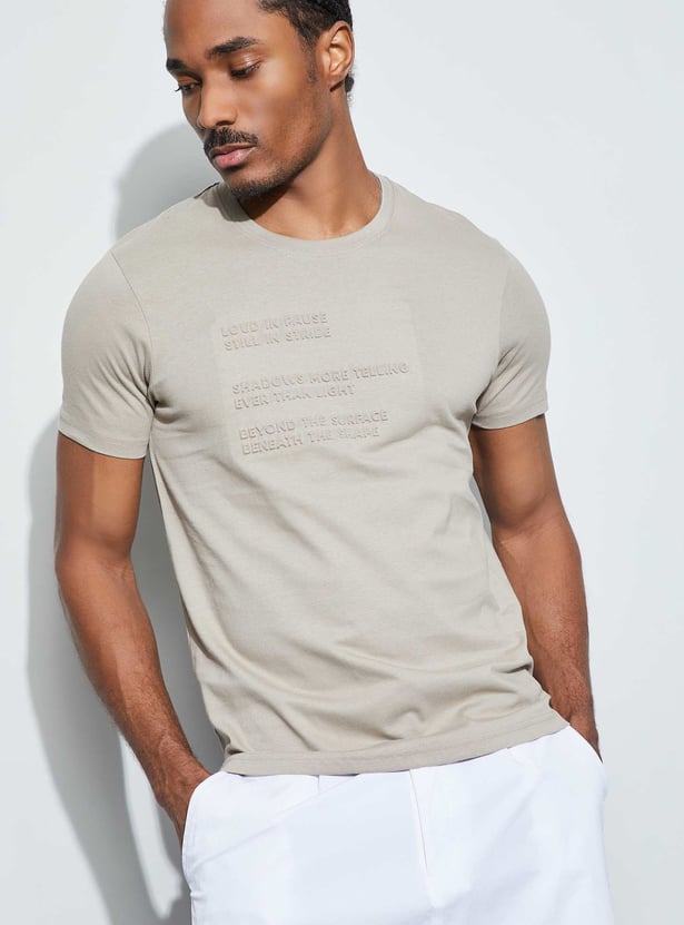 BOSSINI Embossed T-shirt