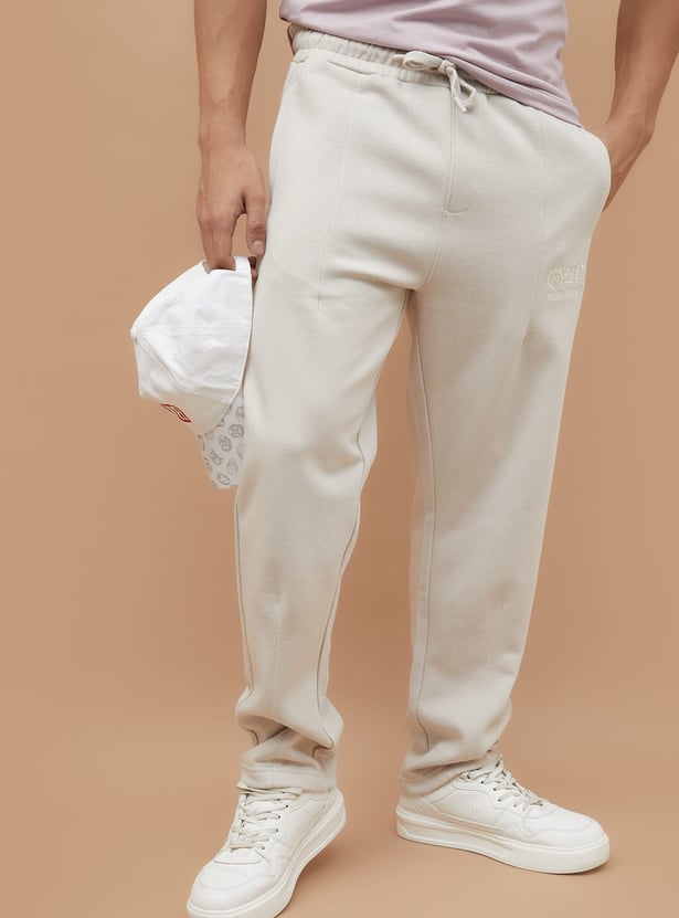 SW SMILEY Solid Elasticated Track Pants