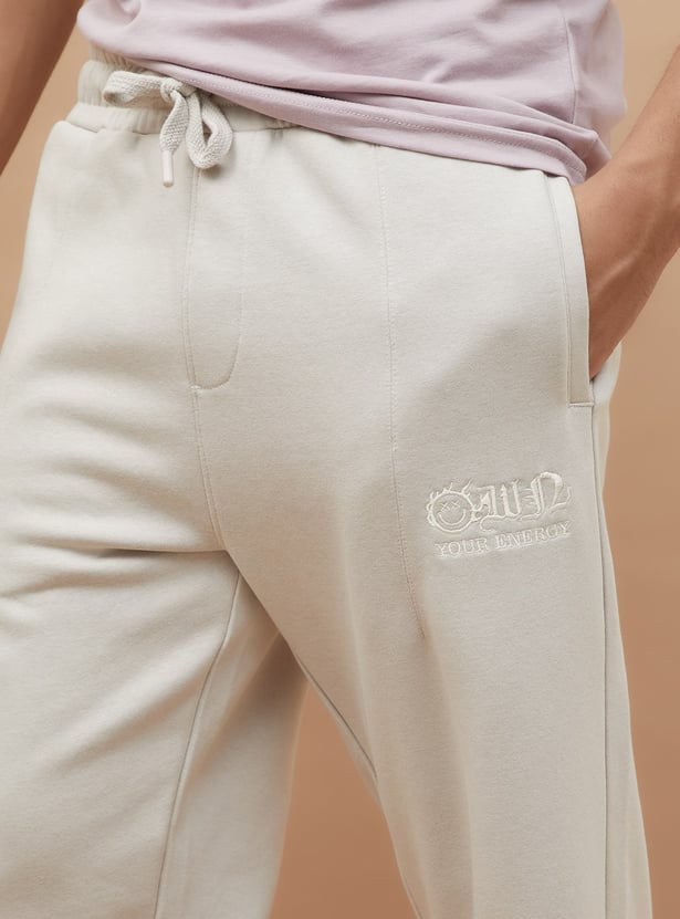 SW SMILEY Solid Elasticated Track Pants