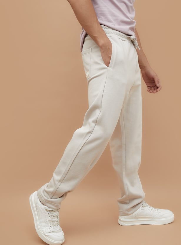 SW SMILEY Solid Elasticated Track Pants