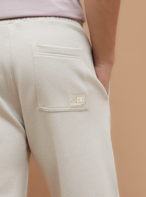 SW SMILEY Solid Elasticated Track Pants