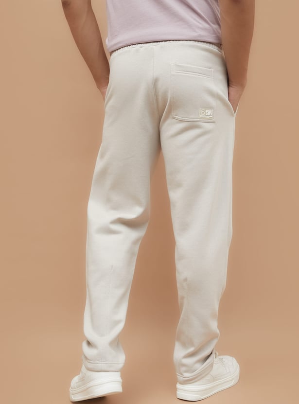 SW SMILEY Solid Elasticated Track Pants