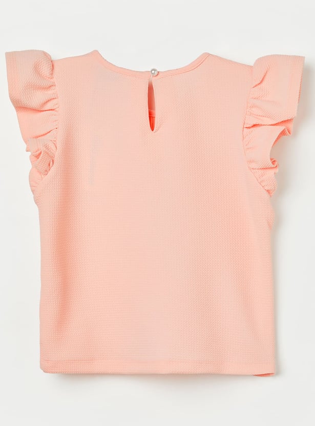 FAME FOREVER Girls Textured Top