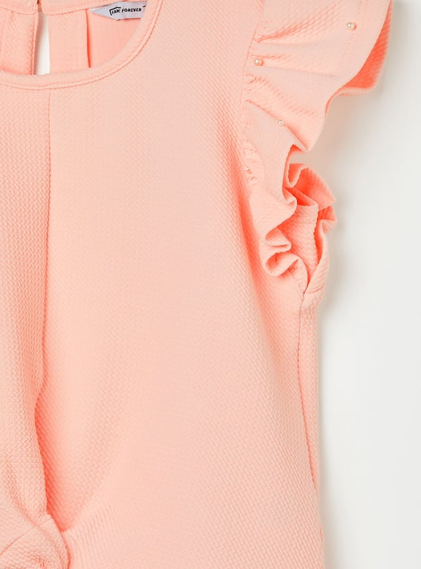 FAME FOREVER Girls Textured Top