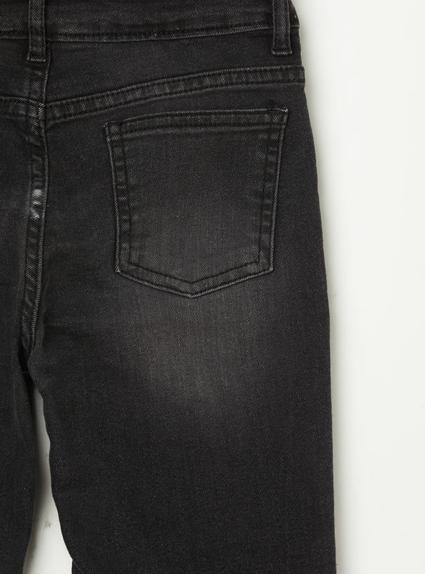 FAME FOREVER Girls Studded Bootcut Jeans