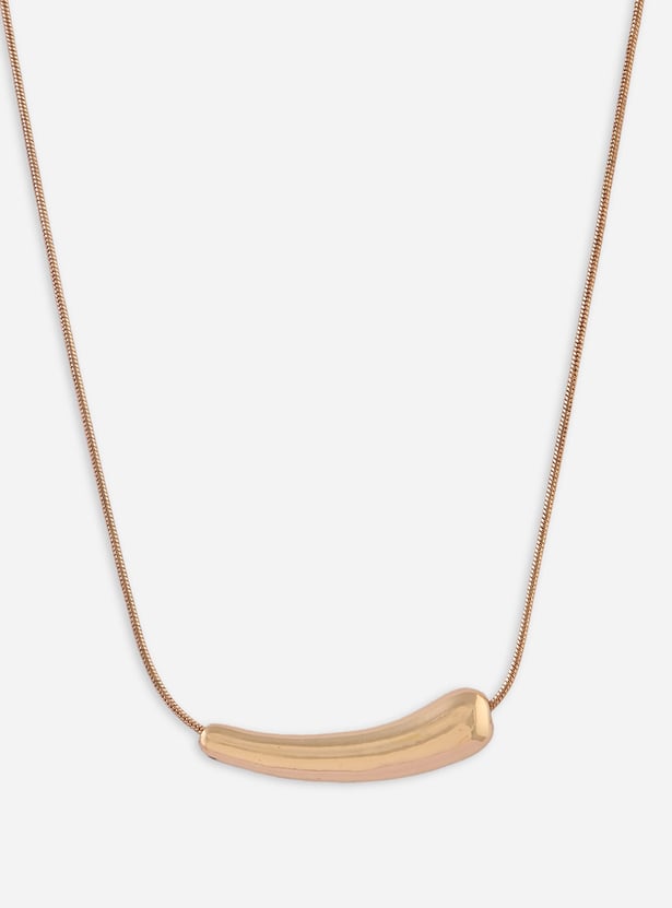 TONIQ Curved Pendant Necklace