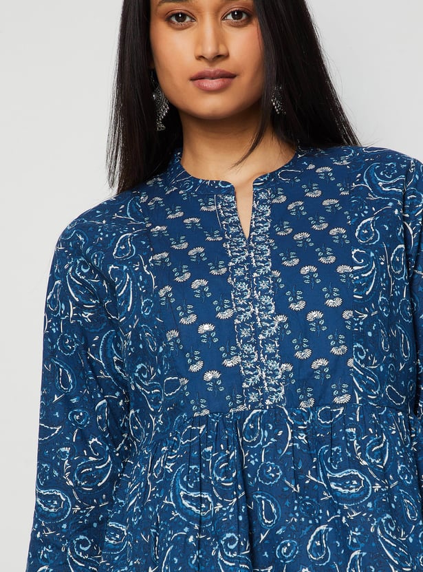 MELANGE Paisley Printed Top