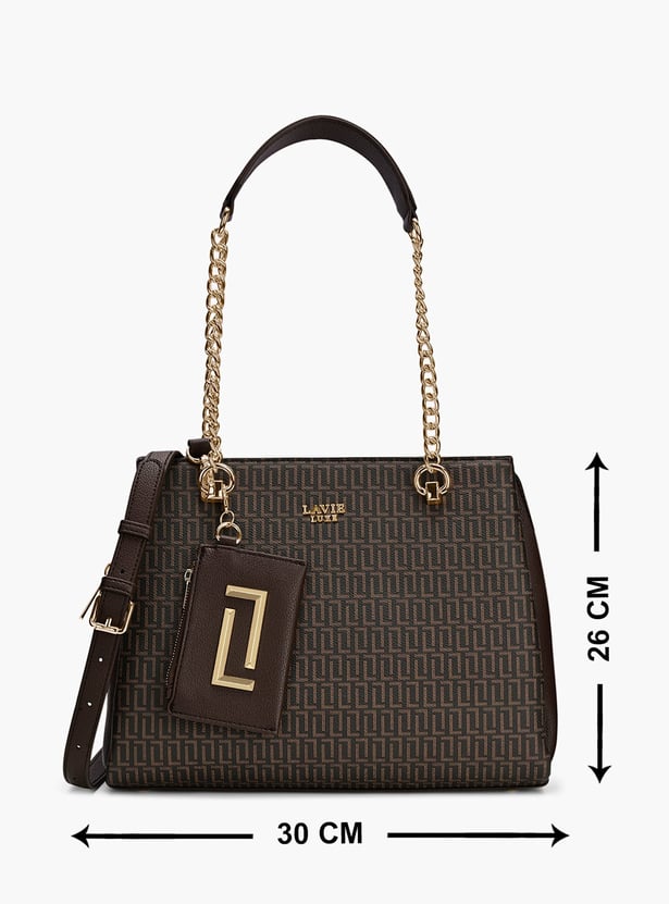 LAVIE LUXE Ashley Monogram Print Shoulder Bag