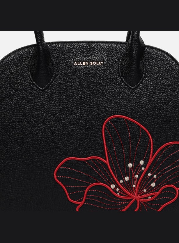 ALLEN SOLLY Embroidered Handheld Bag