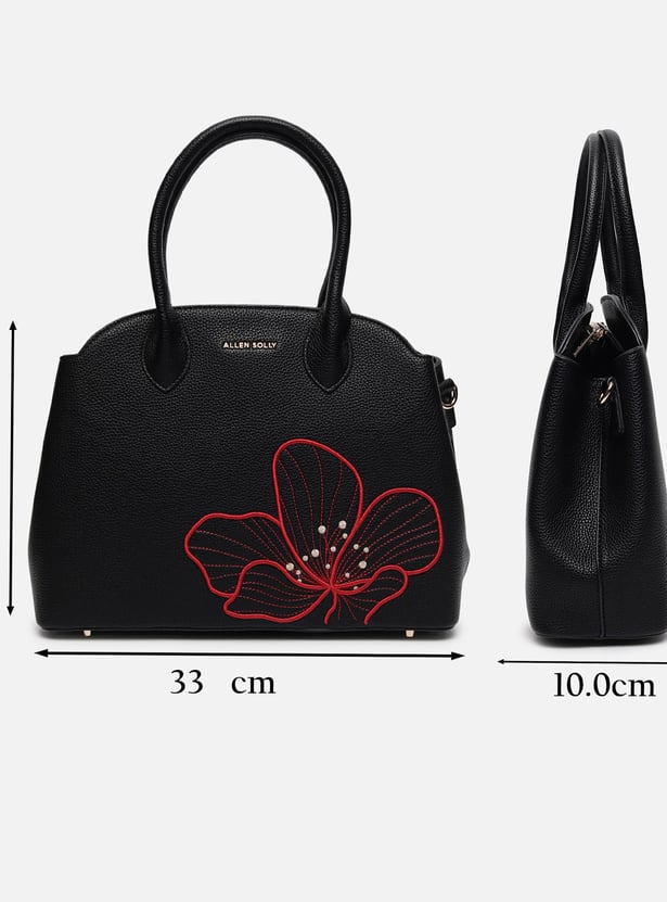 ALLEN SOLLY Embroidered Handheld Bag