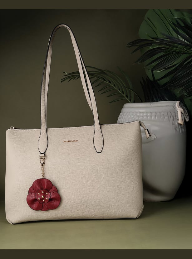 ALLEN SOLLY Textured Laptop Bag