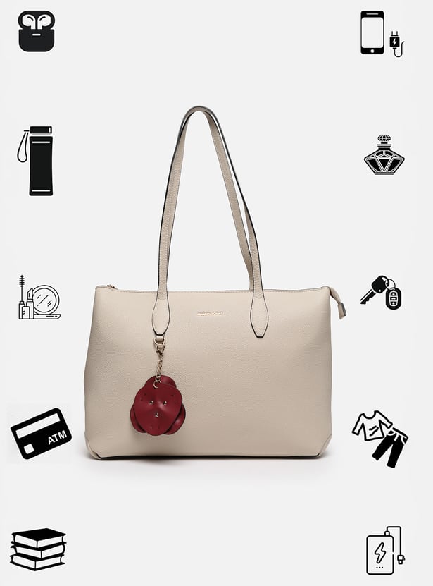 ALLEN SOLLY Textured Laptop Bag