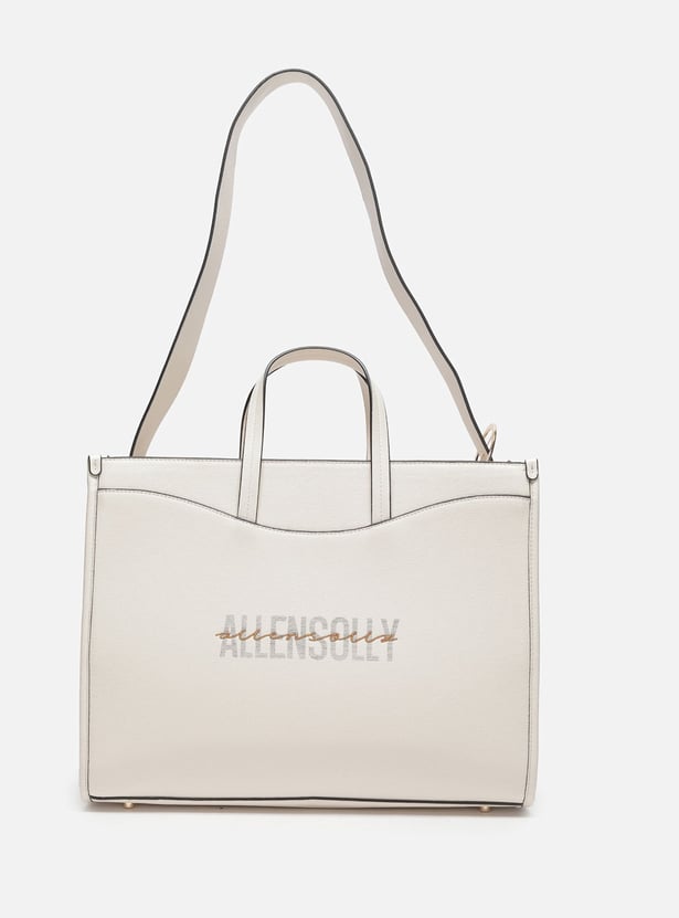 ALLEN SOLLY Brand Print Handheld Bag