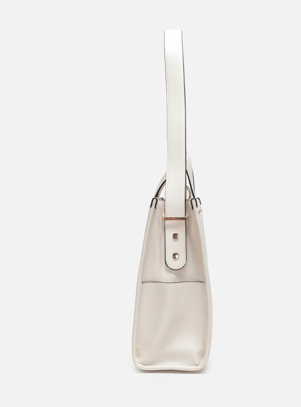 ALLEN SOLLY Brand Print Handheld Bag