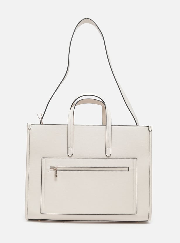 ALLEN SOLLY Brand Print Handheld Bag