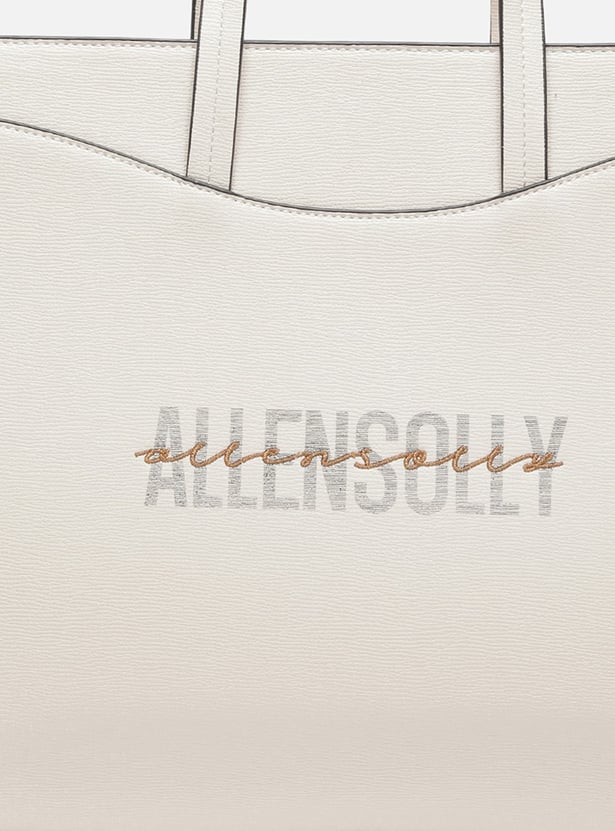 ALLEN SOLLY Brand Print Handheld Bag