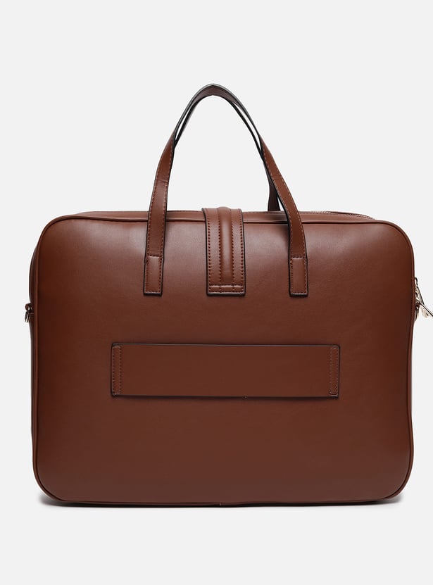 ALLEN SOLLY Embossed Laptop Bag