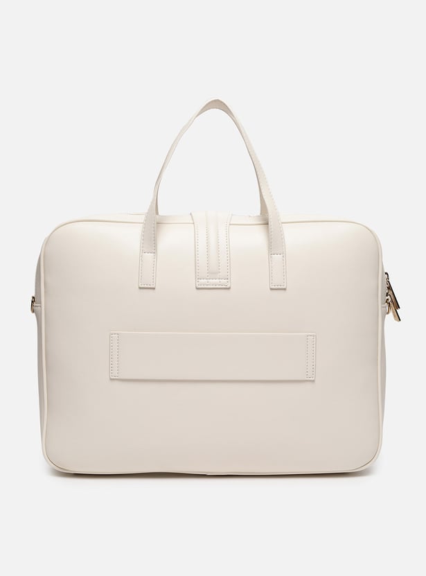 ALLEN SOLLY Embossed Laptop Bag