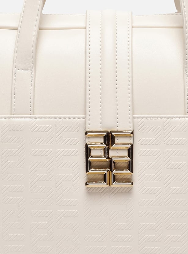 ALLEN SOLLY Embossed Laptop Bag