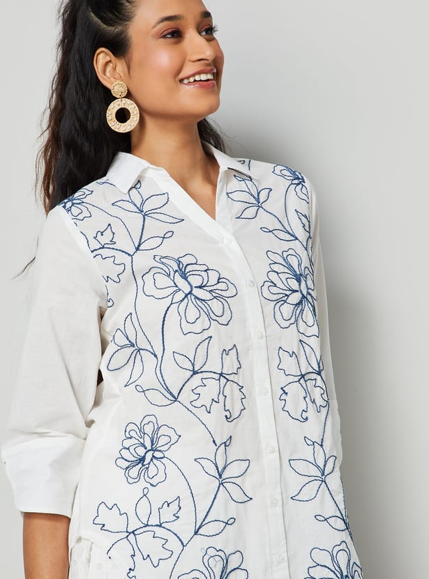 COLOUR ME Embroidered Top