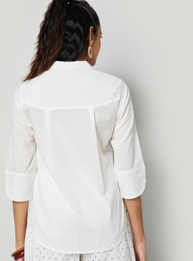 COLOUR ME Embroidered Top