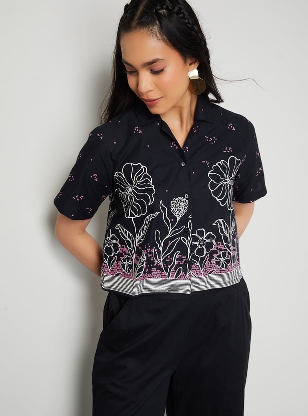 COLOUR ME Floral Print Shirt