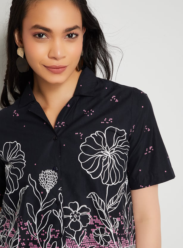 COLOUR ME Floral Print Shirt