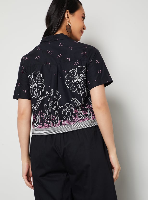 COLOUR ME Floral Print Shirt