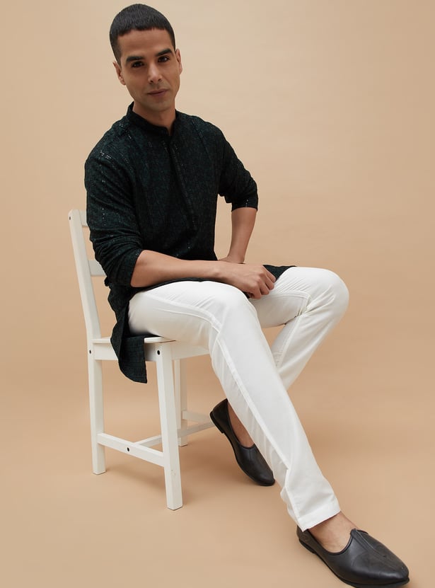 MELANGE Solid Ethnic Pyjamas