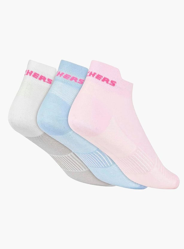 SKECHERS Knitted Ankle-Length Socks - Pack of 3