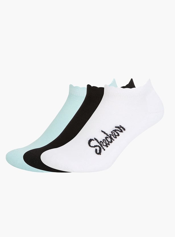 SKECHERS Printed Ankle Length Socks - Pack of 3