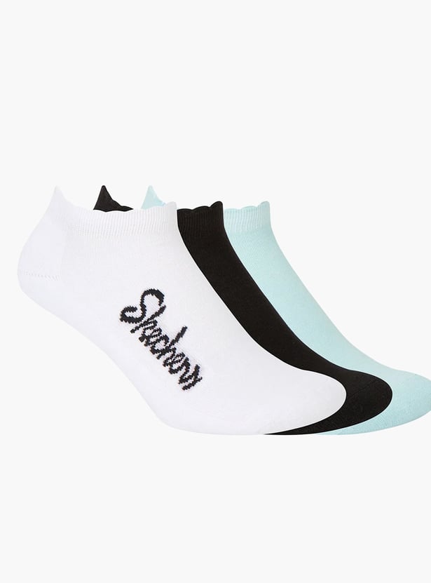 SKECHERS Printed Ankle Length Socks - Pack of 3