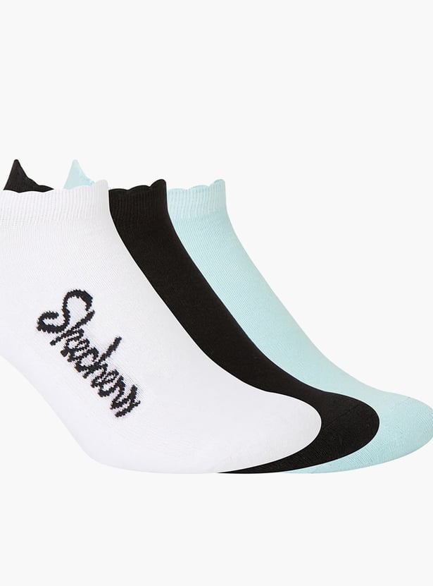 SKECHERS Printed Ankle Length Socks - Pack of 3