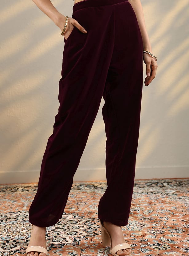 LIBAS Embroidered A-line Kurta Set