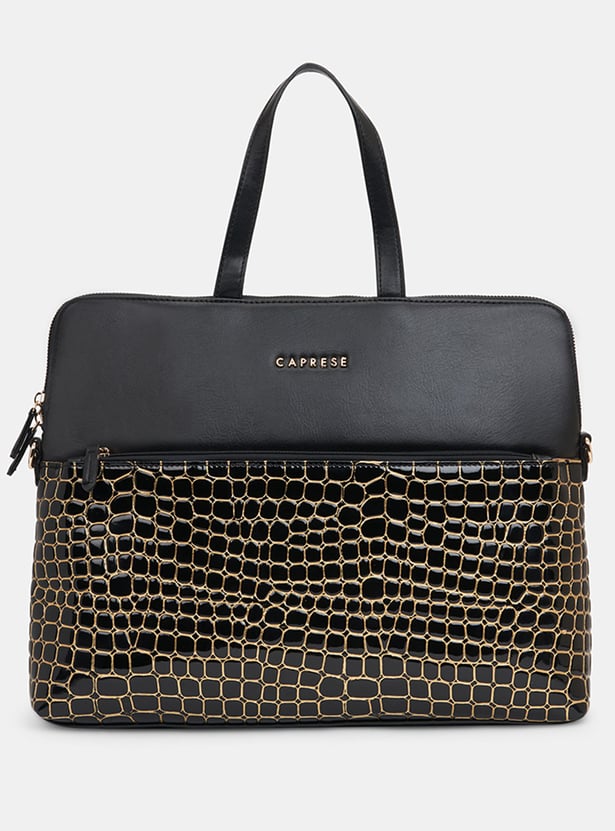CAPRESE Embossed Laptop Bag