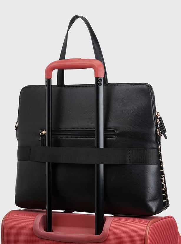 CAPRESE Embossed Laptop Bag