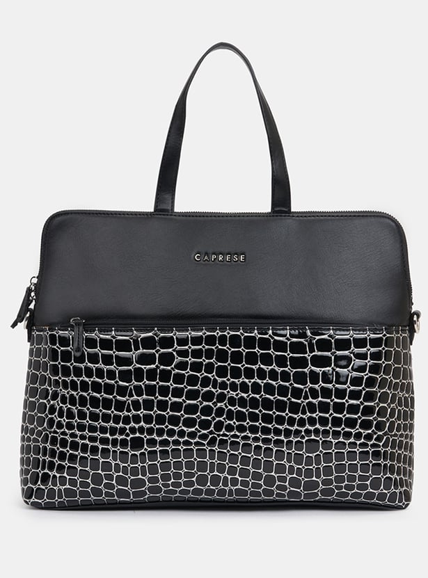CAPRESE Embossed Laptop Bag
