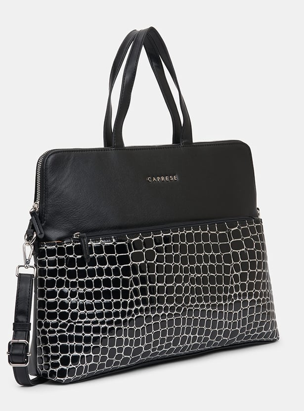 CAPRESE Embossed Laptop Bag