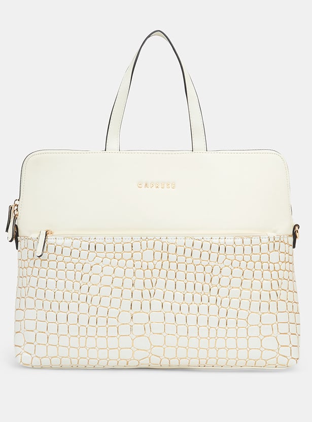 CAPRESE Embossed Laptop Bag