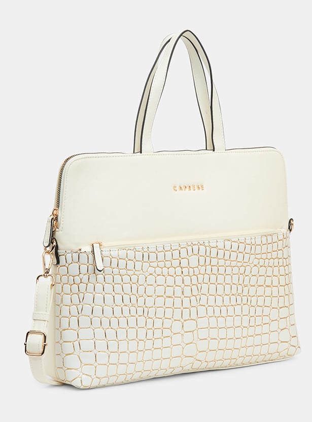CAPRESE Embossed Laptop Bag