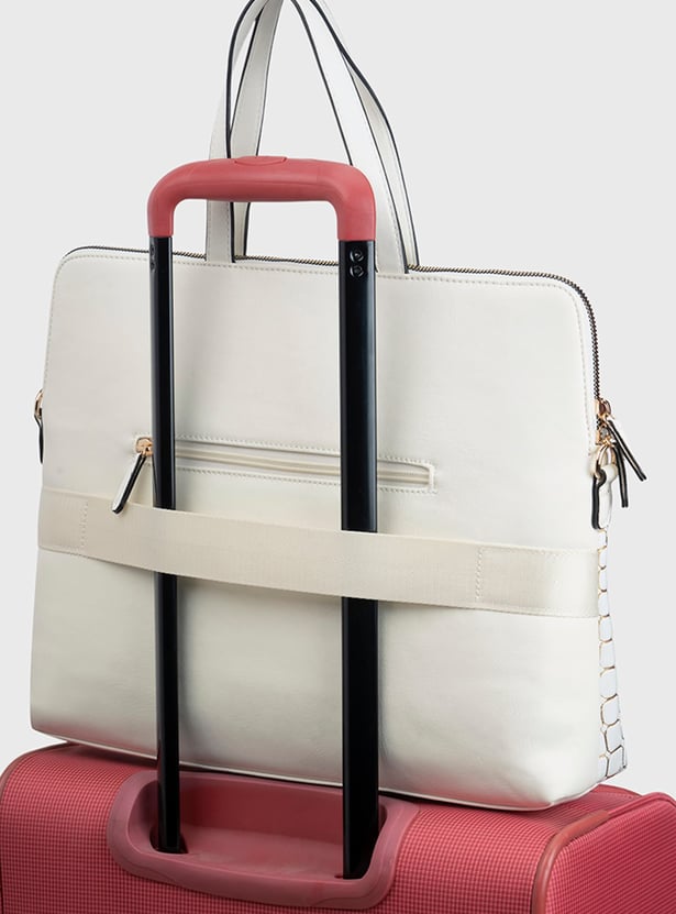 CAPRESE Embossed Laptop Bag